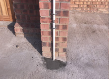 Advanced Lightning Protection - Earth down conductors with test point